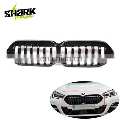 Suitable for BMW F44 2 series single slat grill bright black kidney-shaped front car grille