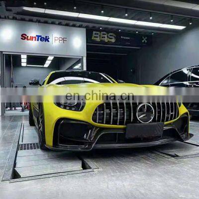 Runde Carbon+FRP Body Kit For 14-19 Mercedes-Benz Amg GT GTC GTS C190 Upgrade IMP Style Front Bumper Rear Bumper Side Skirts