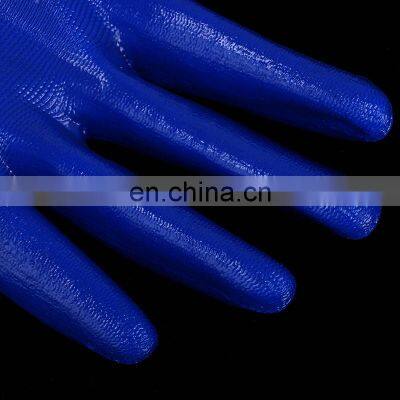 Hot Sale Custom Latex Coated Polyester Knit Anti-static Anti Slip Grip Heavy Duty Working Protective Gloves photo-4