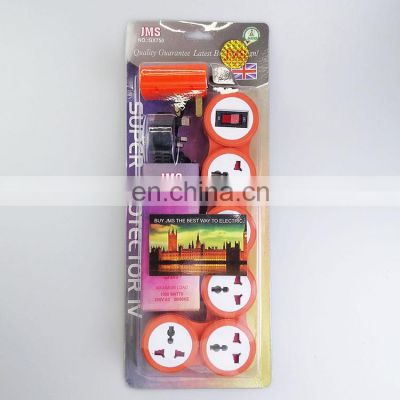 high quality universal power socket extensionBlister packaging extension cord socket orange Special shape wholesale socket