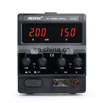 Mestek DP152 linear DC Power Supply Adjustable 3 Digit Display Mini Laboratory Voltage Regulator 15V 2A OEM/ customization