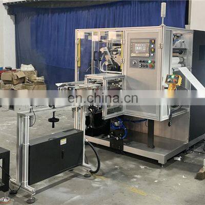 UR420S Automatic Nonstop 4 Rotary Shaft Adhesive Sticker Label Turret Rewinding Machine Equipment With Paper Core Feeding photo-2