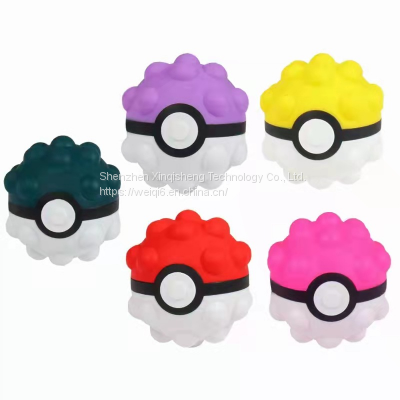 Custom Kids Odorless 3D Silicone fidget toystress ball fidget toys stress balls needho pokemonn fidget ball