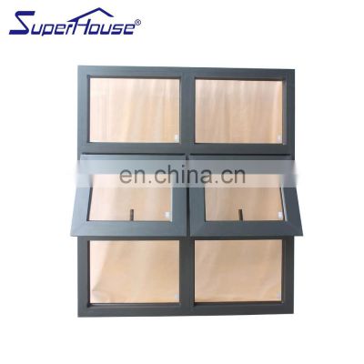 Superhouse combination screen multiple chain winder aluminum safety glass awning window