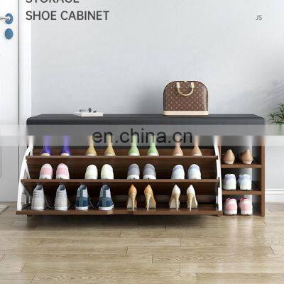 Nordic Wood Shoe Cabinet Shoe Racks Cabinet Storage Organizer photo-5