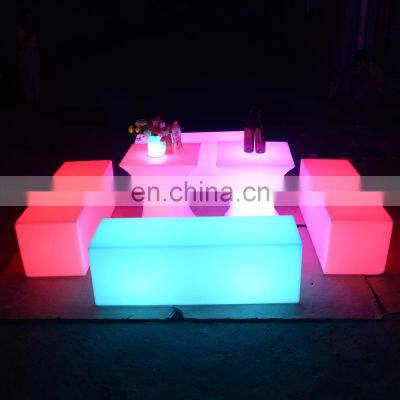 outdoor garden led sofas wholesale shenzhen glowing furniture led bar table and chair sofa sets for event