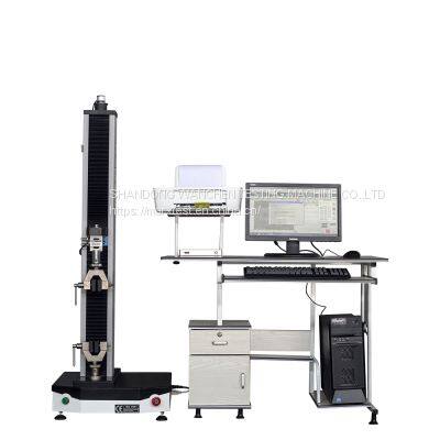 Computerized  Electronic Universal Single Column Testing Machine With Mesh Cloth Tensile Fixture ETM-5 5KN