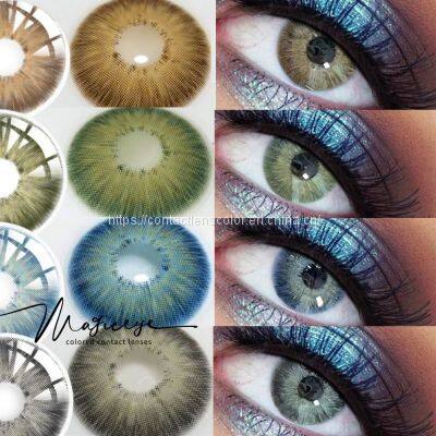 Golden Supplier Pattaya Series Natural 1 Year Rose Color Contact Lens Soft Cosmetic Coloured  Contact Lenses photo-3