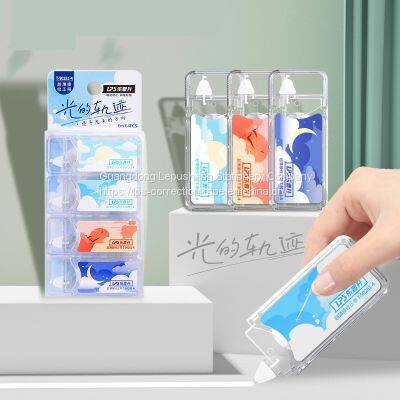Customization Stationery Factory OEM Order Mini Size 6m Correction Tape 4 Piece in One Blister Card photo-2