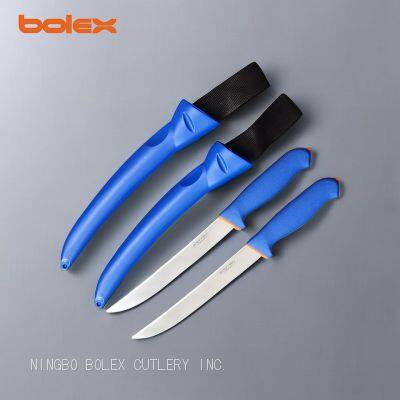 TPR TPE Softgrip Handle Slaughter Houses Meat Processing Butchering Knives Debonig Boning Skinning Butcher Steak Trimming Breaking Knife Lines Tools Smallwares China Bolex photo-4