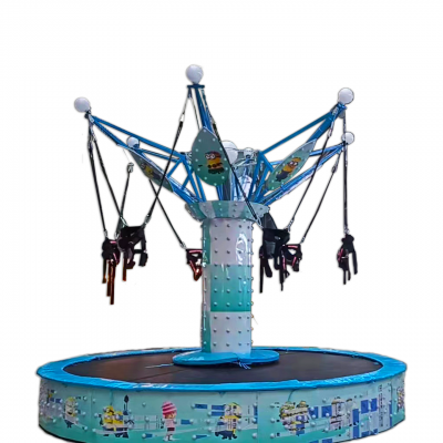Children playground large outdoor amusement equipment rotating trampoline outdoor kids