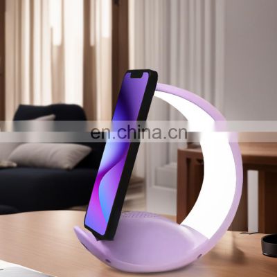 USB Powered Decor Gift Moon Lamp Bluetooth Speaker Moon Shape Night Light Speaker