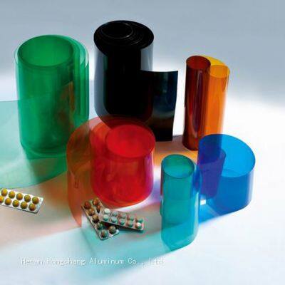 0.2-0.6mm transparent PVC rigid film for pharmaceutical packaging materials