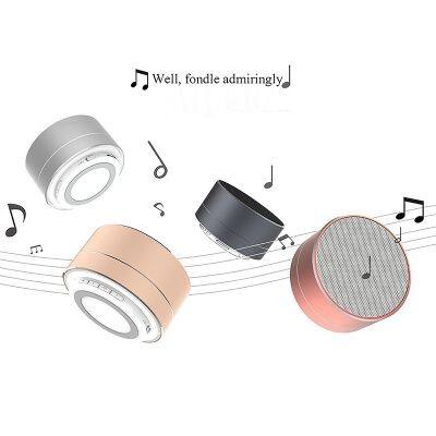 Portable Mini Aluminium Wireless Bluetooth Speaker with LED Lights Outdoor Support for TF/FM Enthusiast Category Battery Powered