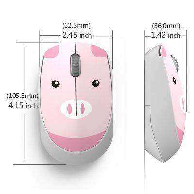 2023 Office Product FV-T100 Animal Cartoon Wireless Mouse Silent Charging Portable Hyperspeed Mouse photo-5