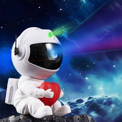 Mini Astronaut Design Galactic Project Light Starry Sky Projector Lamp Galaxy Night Light For Kids Bedroom Decoration