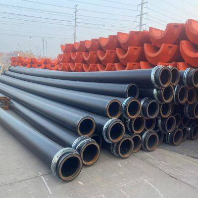 dredger pipe line with floater