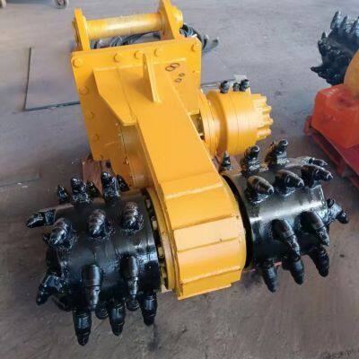 Milling excavator, concrete pavement milling, tree root milling, road surface crushing