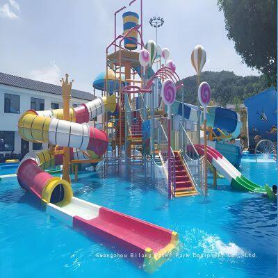 6. Customized Outdoor Large-scale Water Park Slides, Outdoor Water Spray Slides, Recreational Equipment, Water House, Water Pool