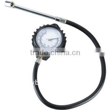 GPS-tire gauge with brass stem,metal body,acrylic lens HL-629