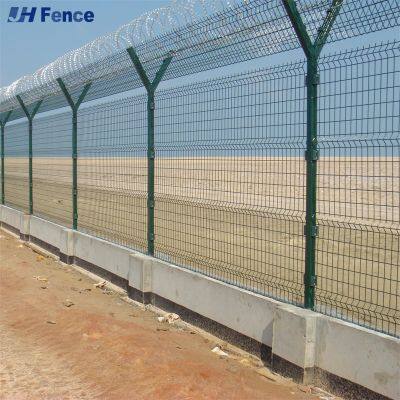 358 Alambre de hierro al carbono anti-escalada, ecológico, resistente a roedores y a prueba de agua, cerca de alambre soldado