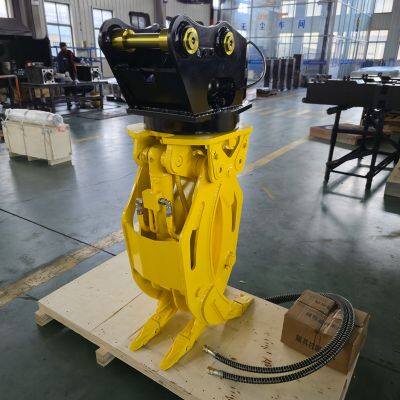 China Factory Supplying Hydraulic Log Wood Grapple Excavator Log Grab Stone Grapple Excavator Attachment photo-5