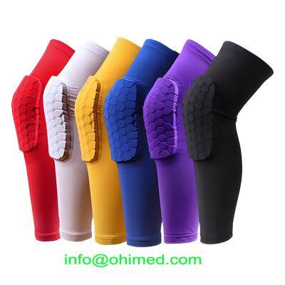 Breathable Basketball Shooting Sport Safety Kneepad Honeycomb Pad Bumper Brace Kneelet Protective Knee Support