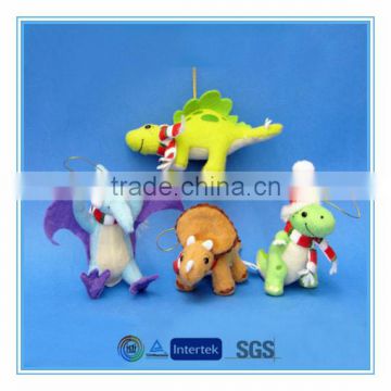 Customer plush toy dinosaur christmas decorations