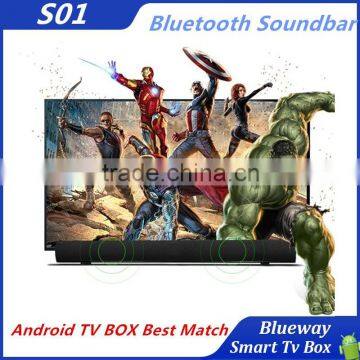 Android TV BOX Best Match S01 Bluetooth Soundbar For LCD TV Tablets And Smartphones Bluetooth V4.0 3Model Bluetooth Speaker