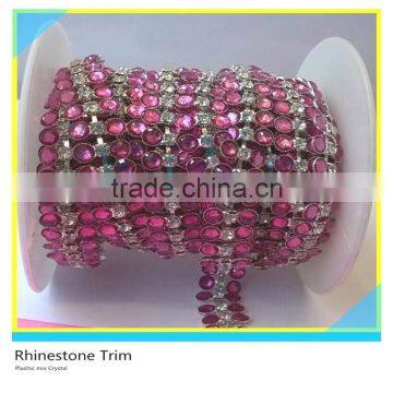 Fabulous 888 Crystal Rhinestone Trimming For Dresses Cup Chain mix Rose Beads