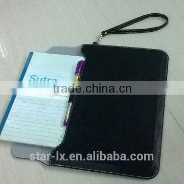 tablet sleeve with stand , real leather bag for ipad ,for samsung