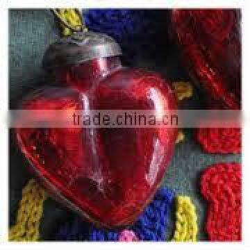 Glass Heart Shaped Christmas Ornament photo-2