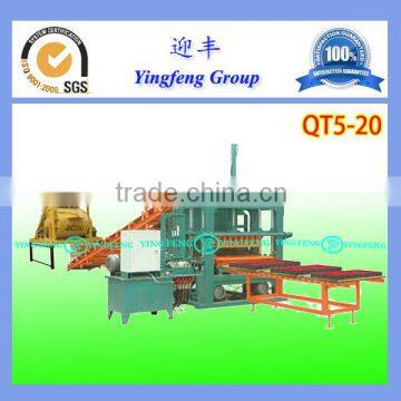QT5-20 Color paver forming machine block bloqueras machine fly ash brick making machinery