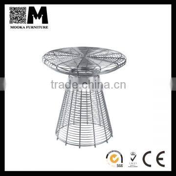 stainless steel garden furniture side table creative design wire table