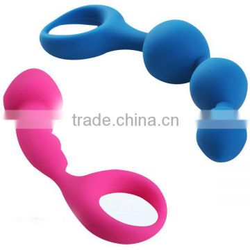 Silicone g-spot vibrating silicone anal plug