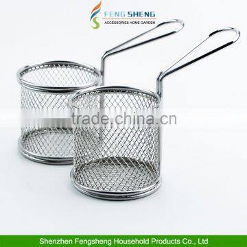 Mini Chrome Chip Fryer Serving Food Presentation Basket by Kitchen Stars photo-5