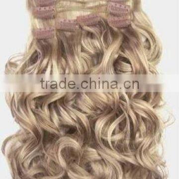 AAA Degree Curly Human Hair Clip In Hair Extensions