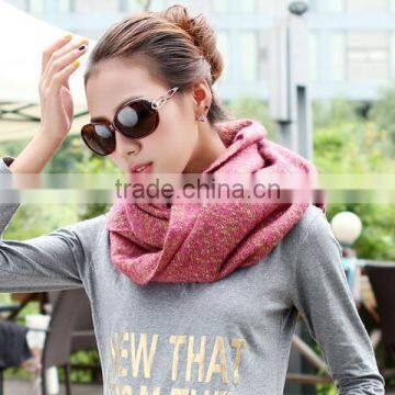 Wholesale Winter Korea Fashion Loop Yarn Plain Woman Neck Scarf