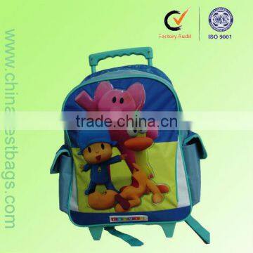 cute cartoon school bag with wheels