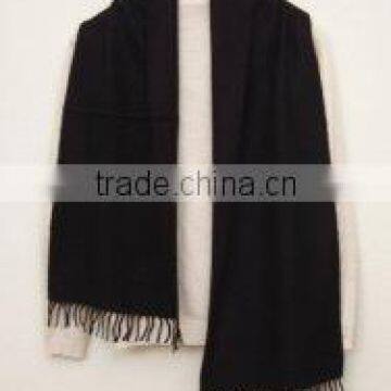 Men Cashmere Scarf in Black Color