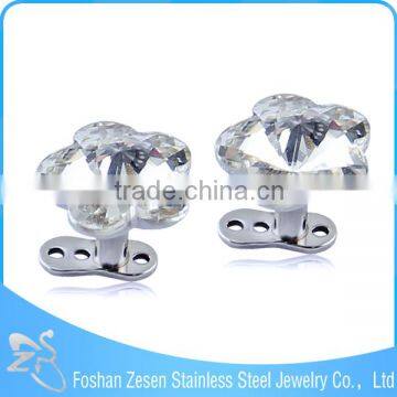 Micro Dermal Body Jewelry Anchor G23 Titanium Crystal Implant Piercing Jewelry