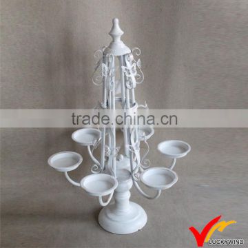 Butterfly Vintage White Candelabra Votive Holder Candle Holders