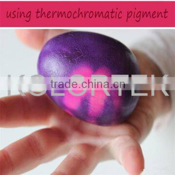 Color Changing With Temperature Reactive Thermochromic pigment