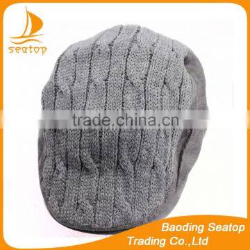 Fashion Women Winter Wool fair maiden wind cap Knit beret hat