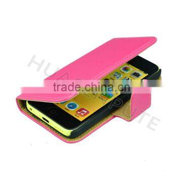 100 Pattern Wallet Leather Case For IPhone5C, Newest Flip Leather Case For IPhone5C