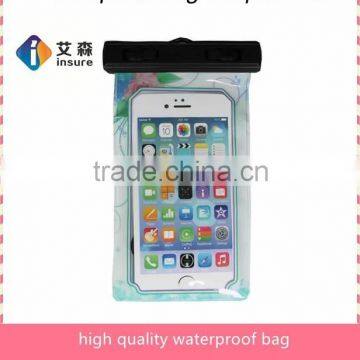 High Quality Blue cell phone waterproof bag for iPhone 6