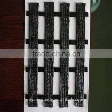High Strength Uniaxial Warp-knitting Polyester Geogrid Coating With PVC