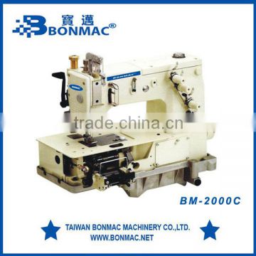 BM-2000C Making Belt Loop With Front Cutter Interlock Industrial Sewing Machine Double Needle Price