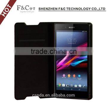 High Quality Mobile Phone Accessories for Sony Z4,card Slots Leather Case for Sony Xperia Z4 Compact With Stand photo-4
