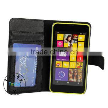 HIGH QUALITY WALLET GENUINE LEATHER CASE COVER FOR NOKIA LUMIA 630